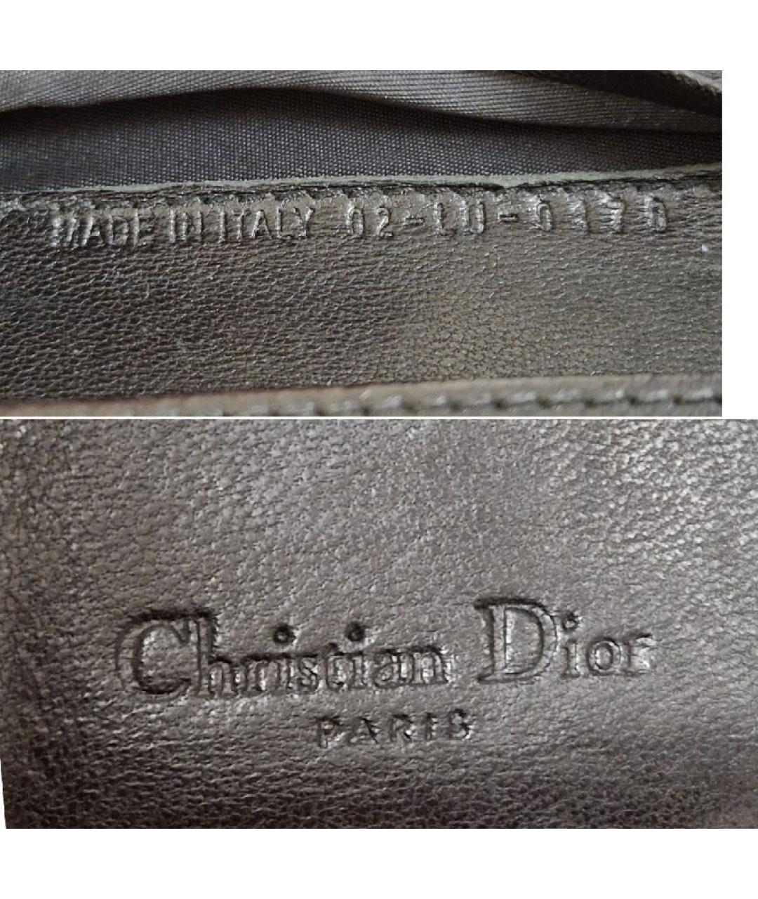 CHRISTIAN DIOR Черный кошелек из лакированной кожи, фото 7