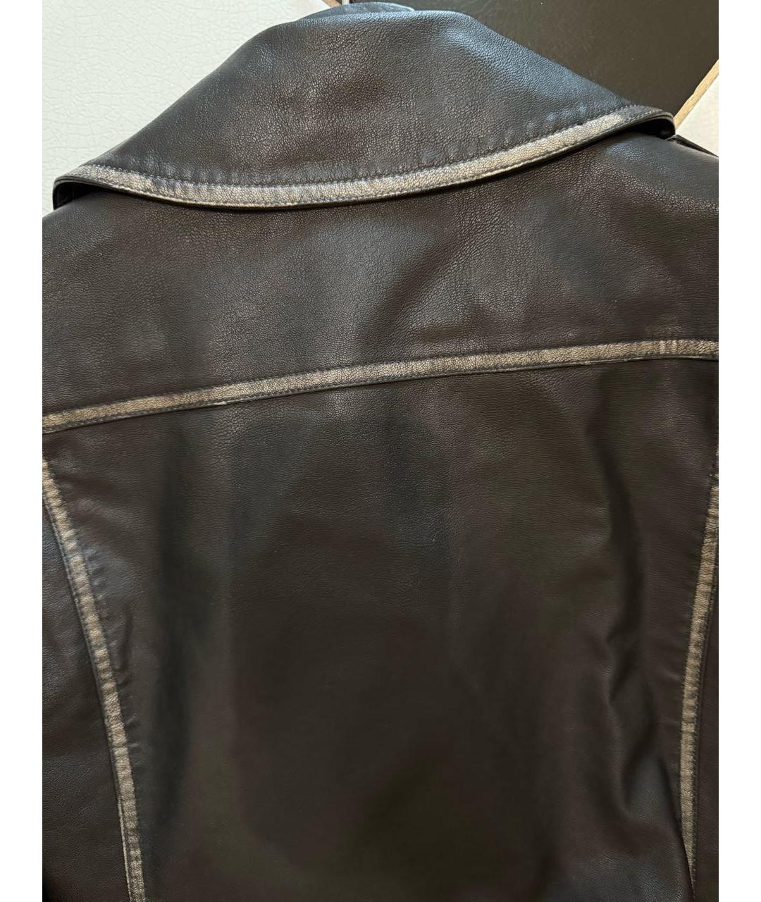 KARL LAGERFELD Черная полиуретановая куртка, фото 3