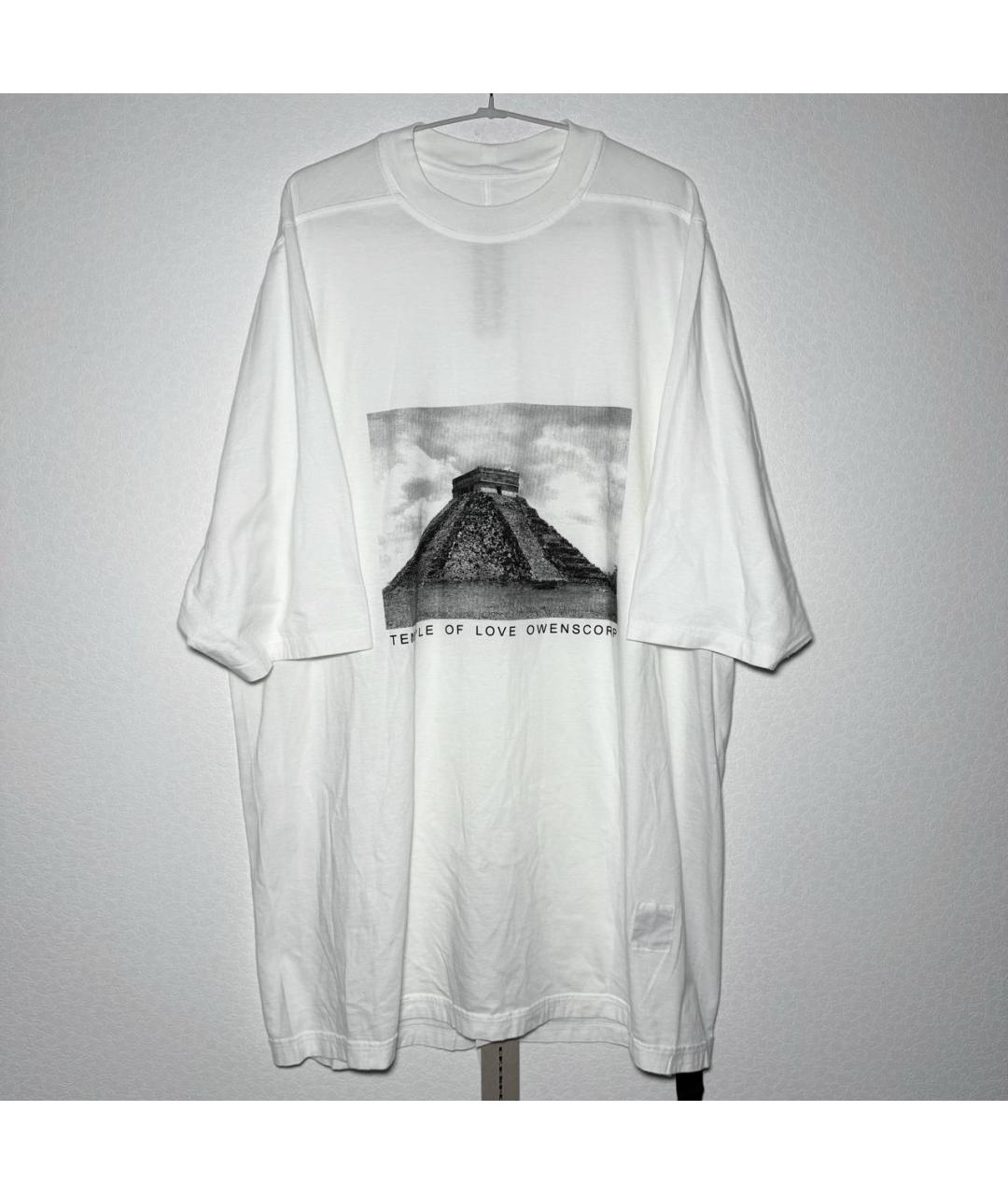 RICK OWENS Белая футболка, фото 10