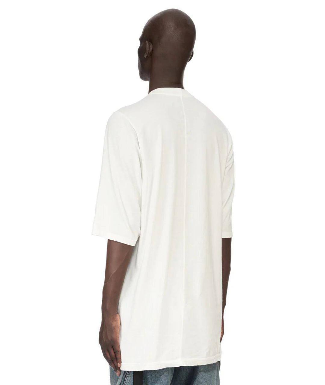 RICK OWENS Белая футболка, фото 4