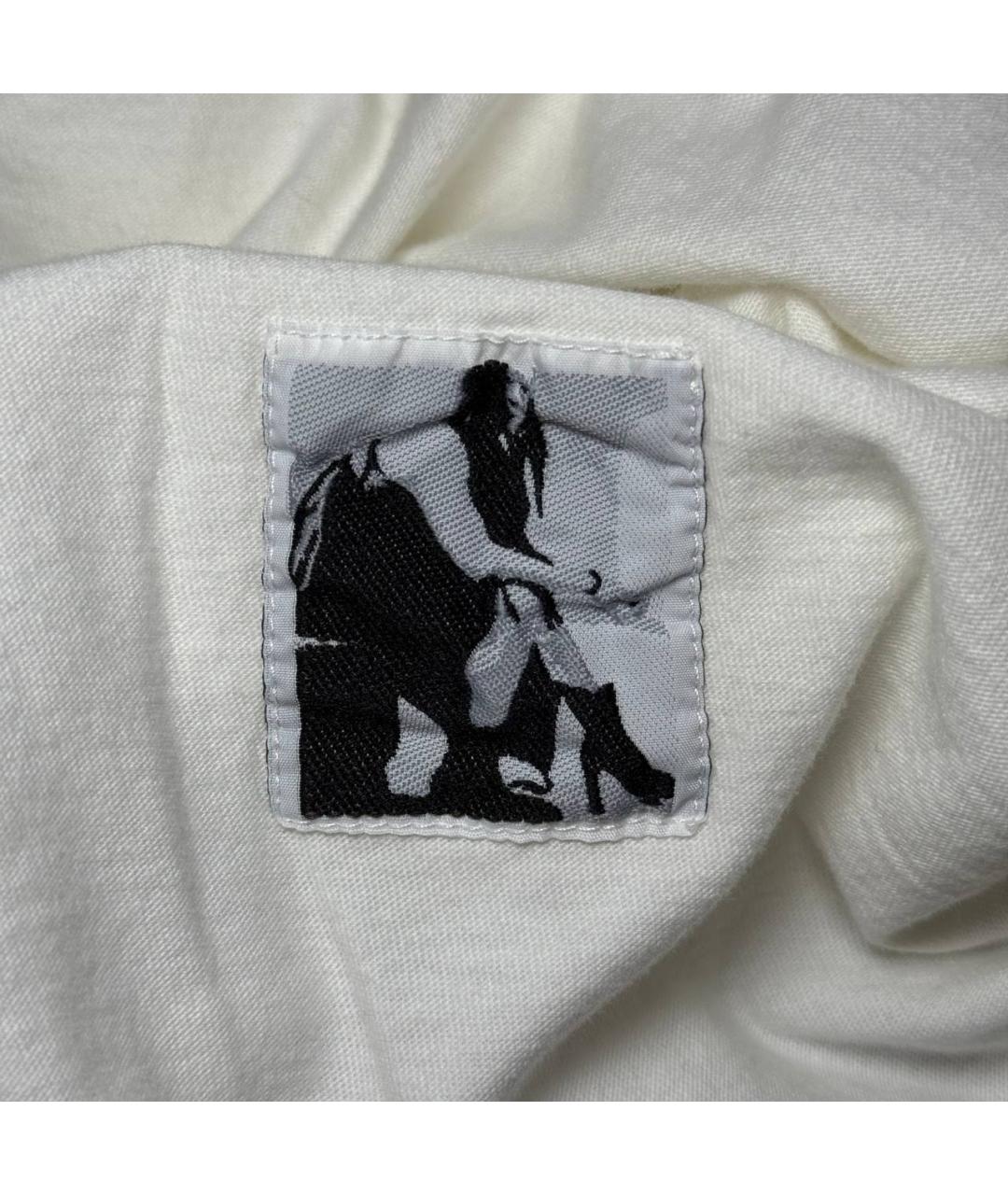 RICK OWENS Белая футболка, фото 5