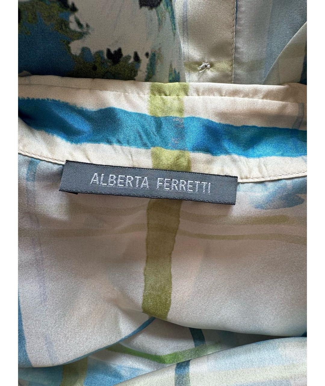 ALBERTA FERRETTI Мульти шелковая блузы, фото 3