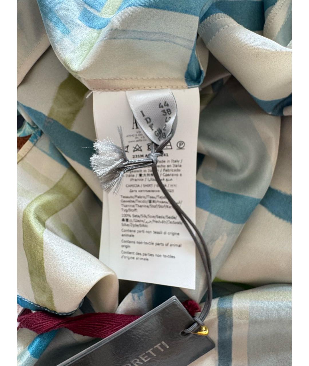 ALBERTA FERRETTI Мульти шелковая блузы, фото 4