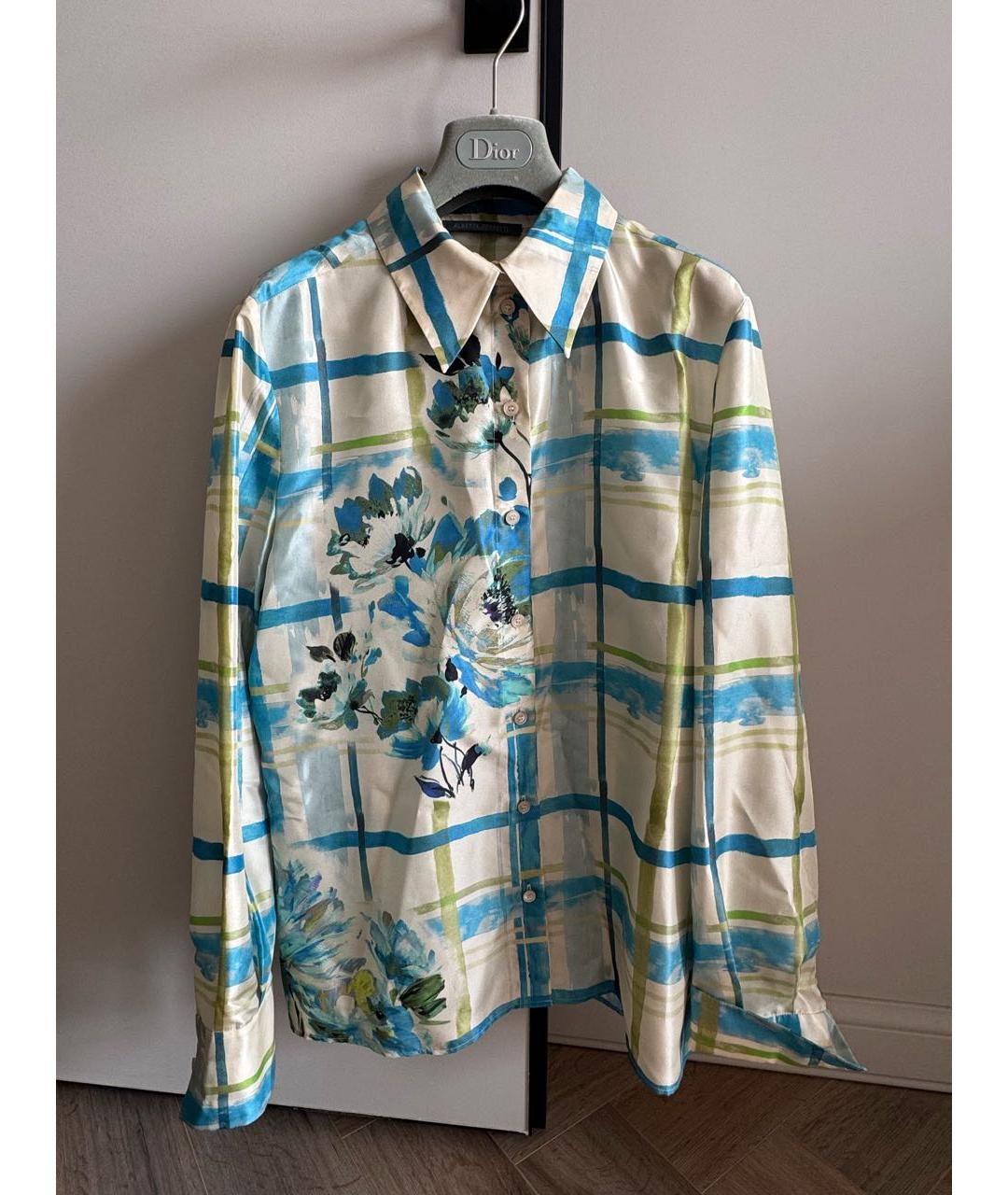 ALBERTA FERRETTI Мульти шелковая блузы, фото 7