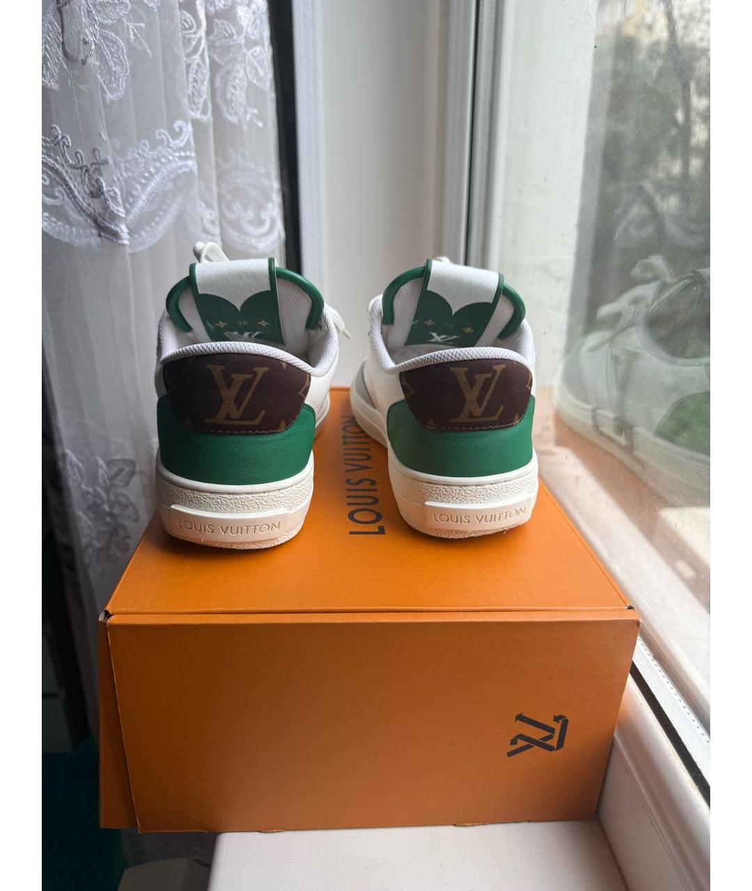 LOUIS VUITTON Бирюзовые кеды, фото 4