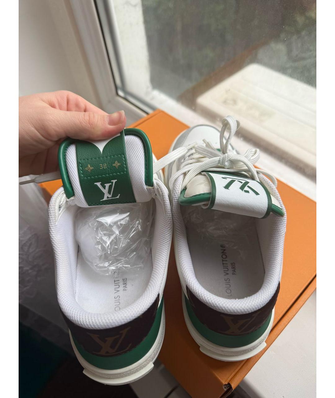 LOUIS VUITTON Бирюзовые кеды, фото 7