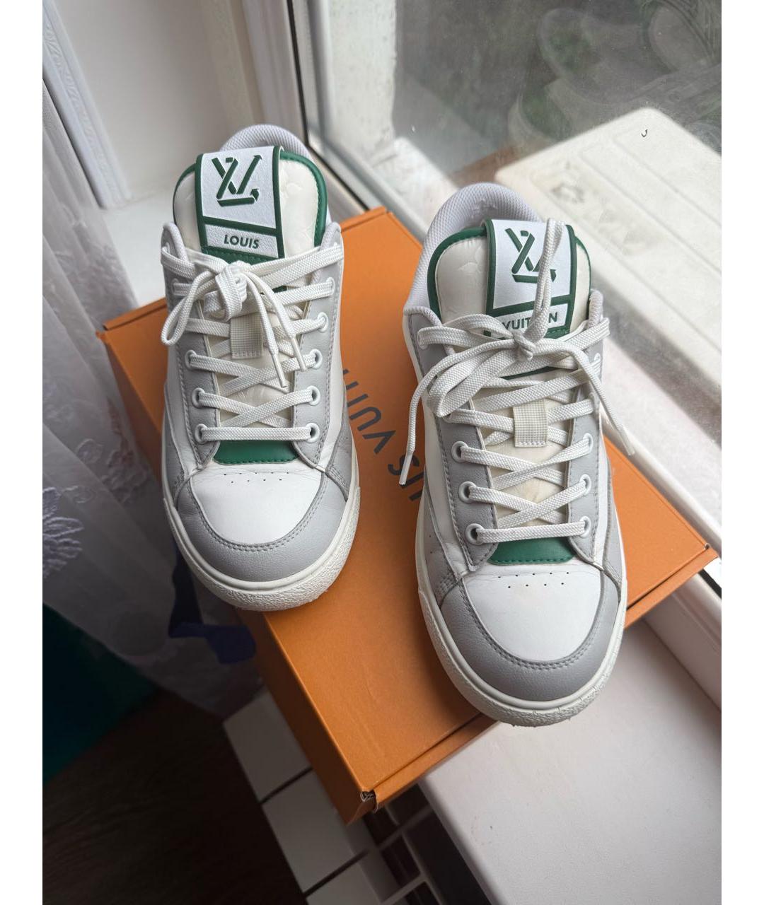 LOUIS VUITTON Бирюзовые кеды, фото 6