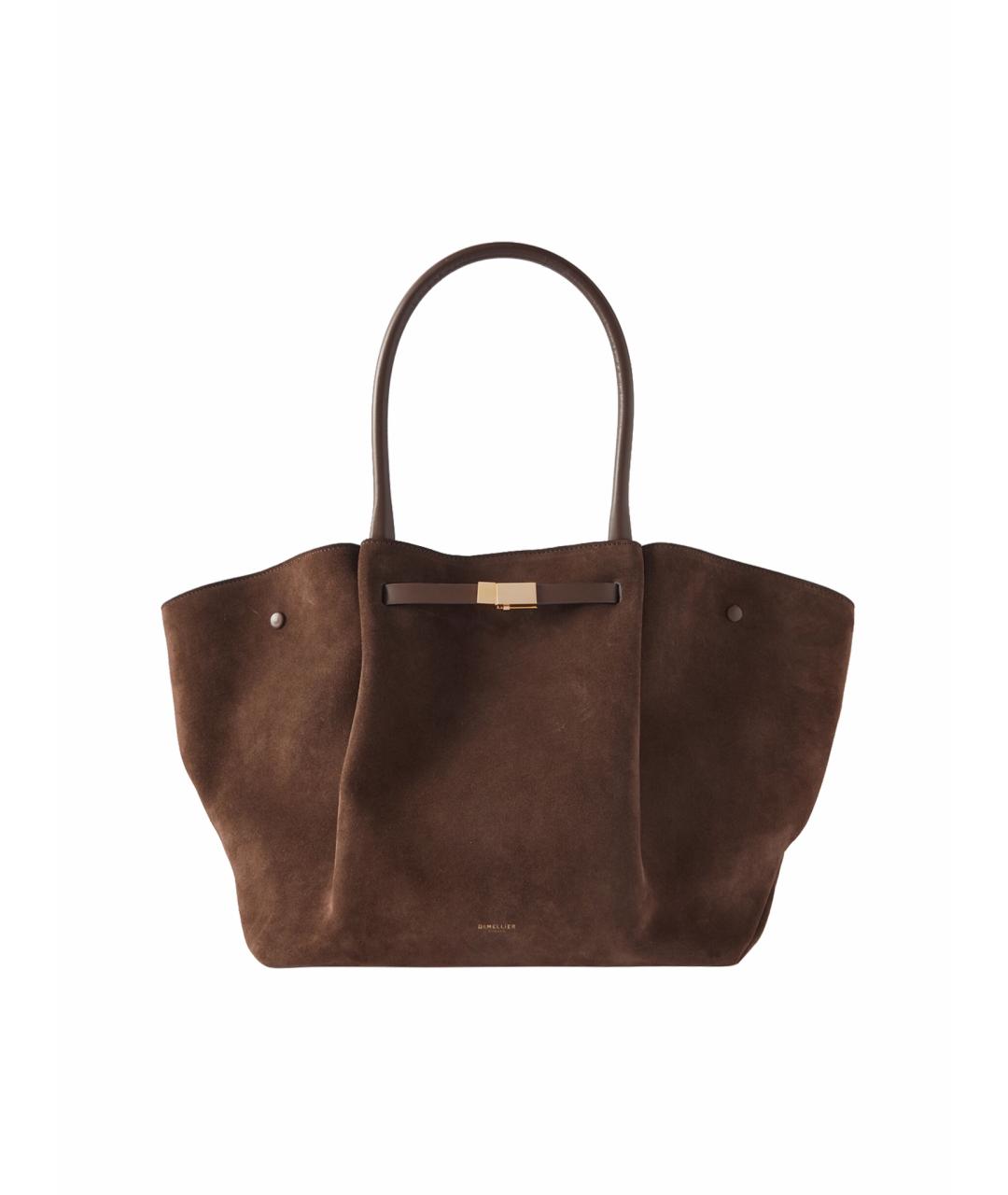 DEMELLIER Коричневая замшевая сумка тоут, фото 1