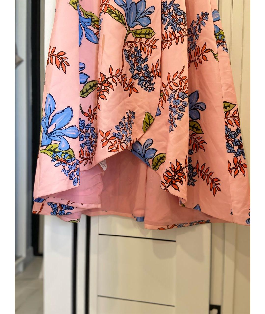 PINKO Розовая полиэстеровая юбка миди, фото 3