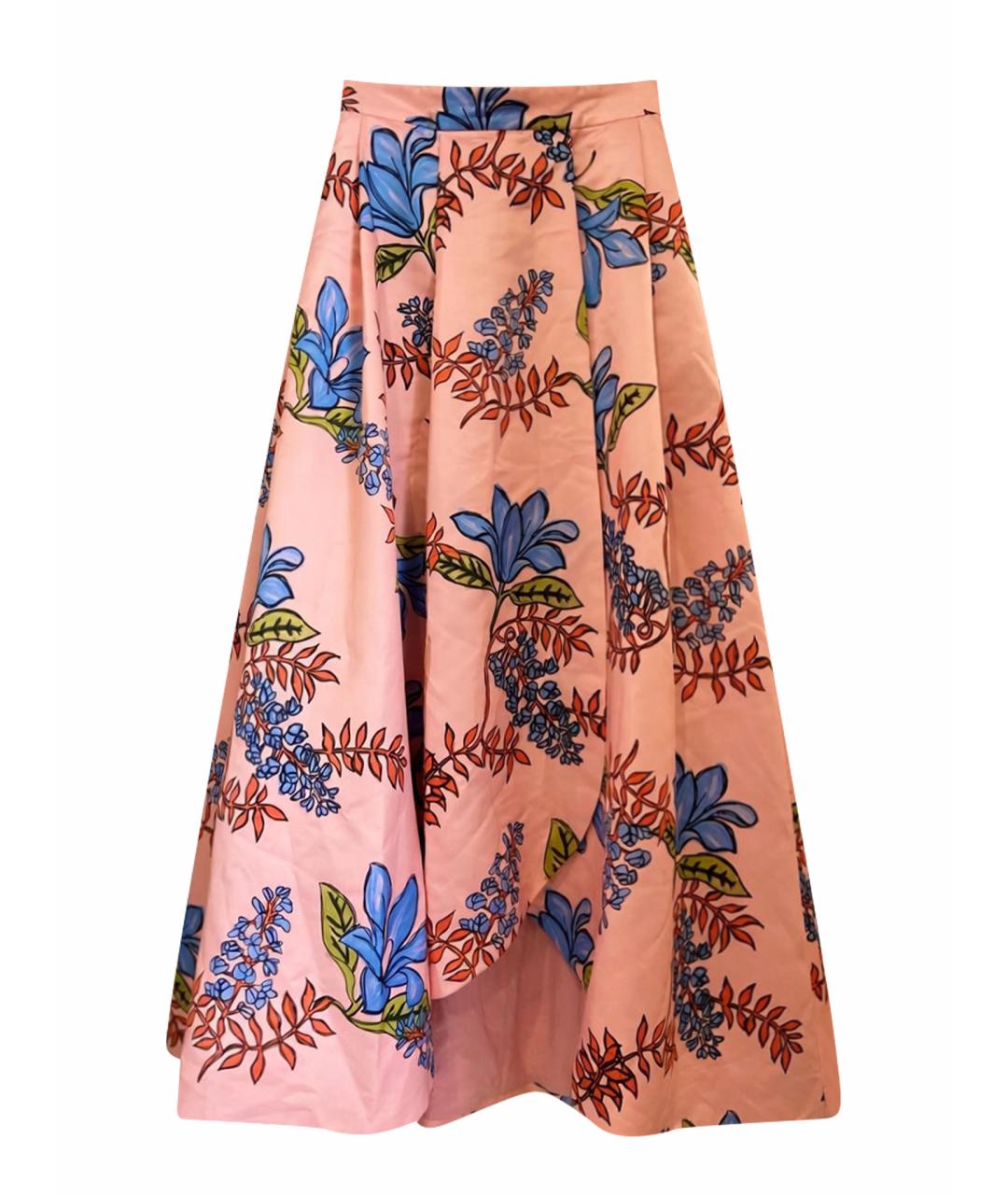 PINKO Розовая полиэстеровая юбка миди, фото 1