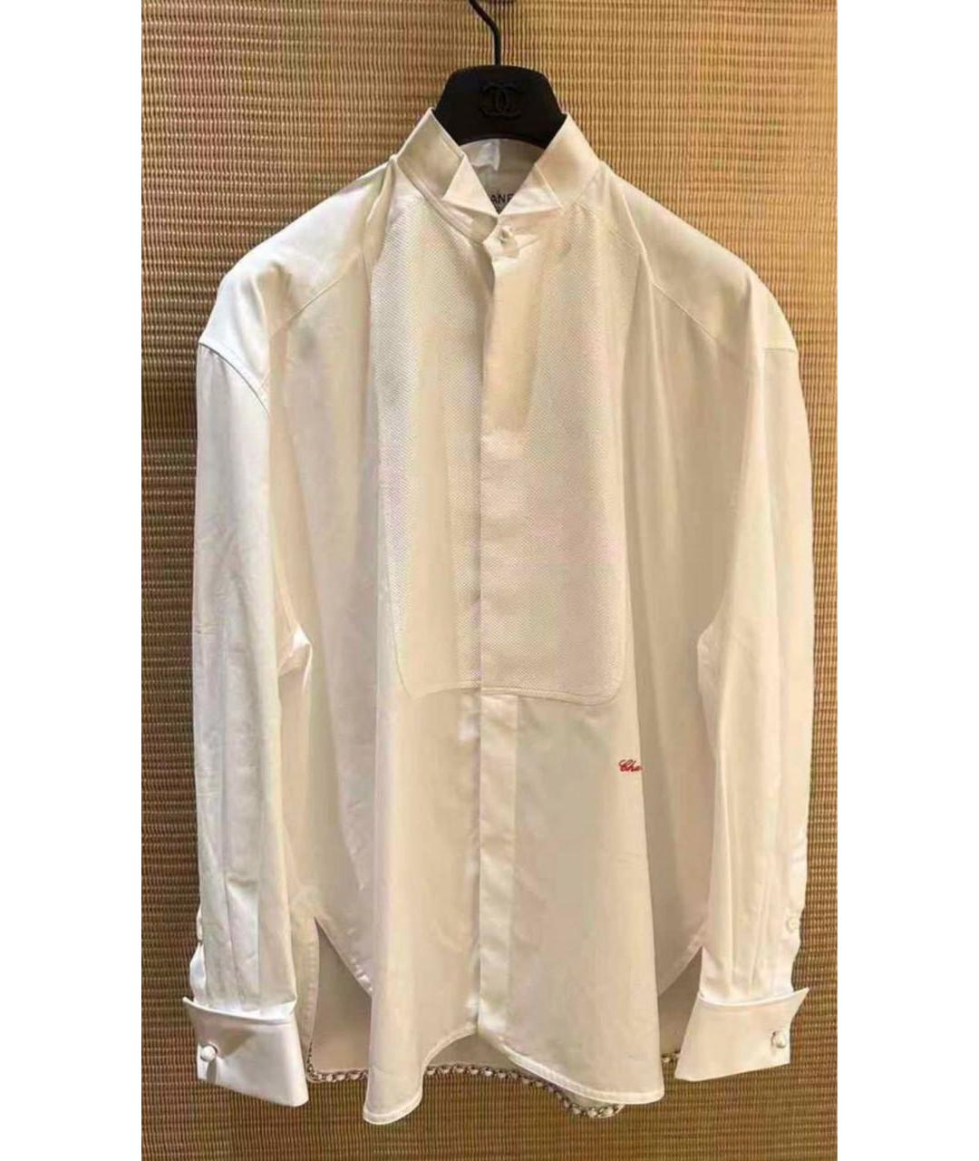CHANEL Белая хлопковая рубашка, фото 2