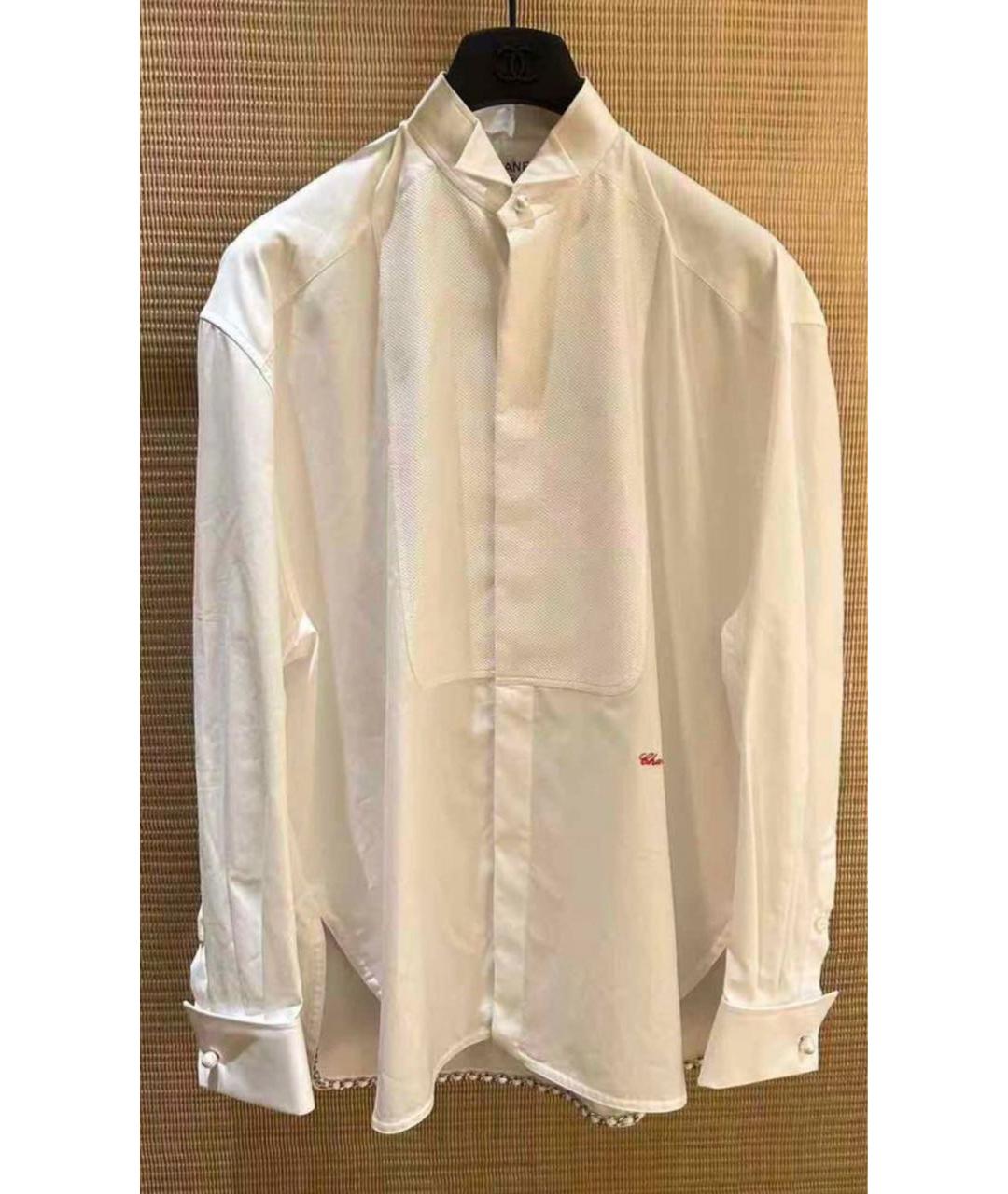 CHANEL Белая хлопковая рубашка, фото 3