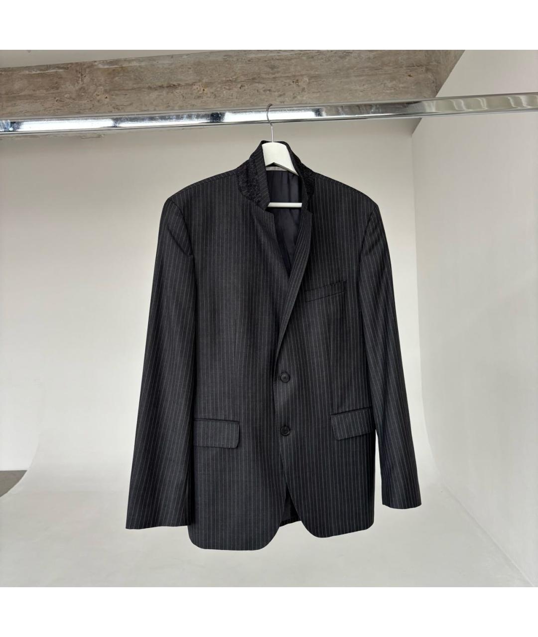 HUGO BOSS Антрацитовый шерстяной костюм с брюками, фото 8