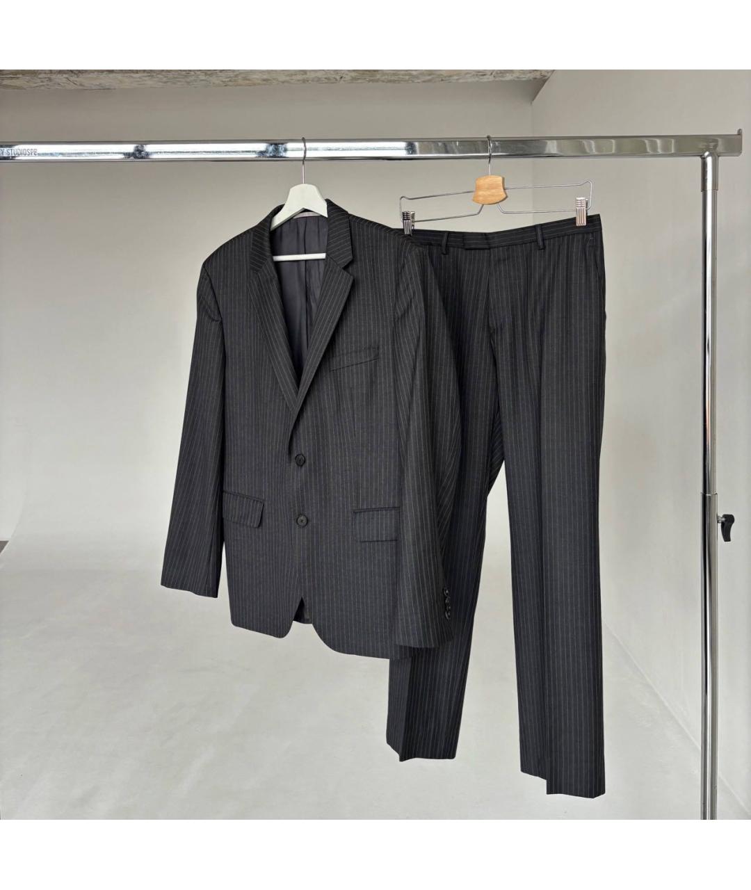 HUGO BOSS Антрацитовый шерстяной костюм с брюками, фото 3