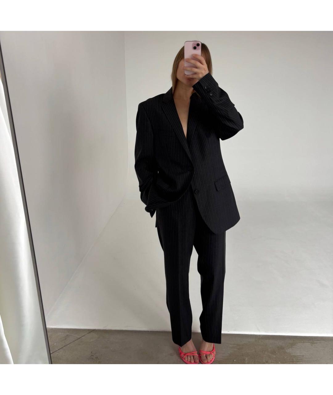 HUGO BOSS Антрацитовый шерстяной костюм с брюками, фото 6