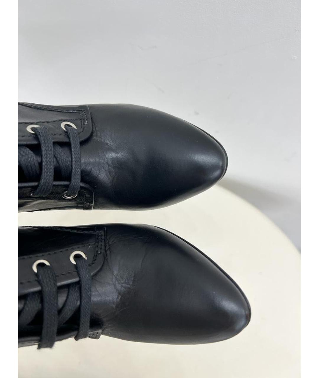 BALMAIN Черные кожаные ботильоны, фото 2