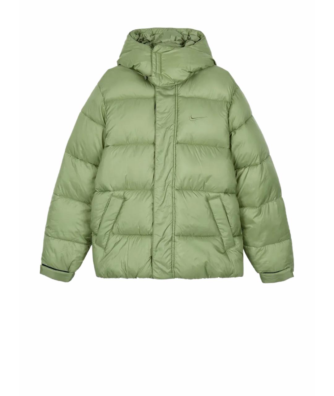 NIKE Зеленая полиэстеровая куртка, фото 1