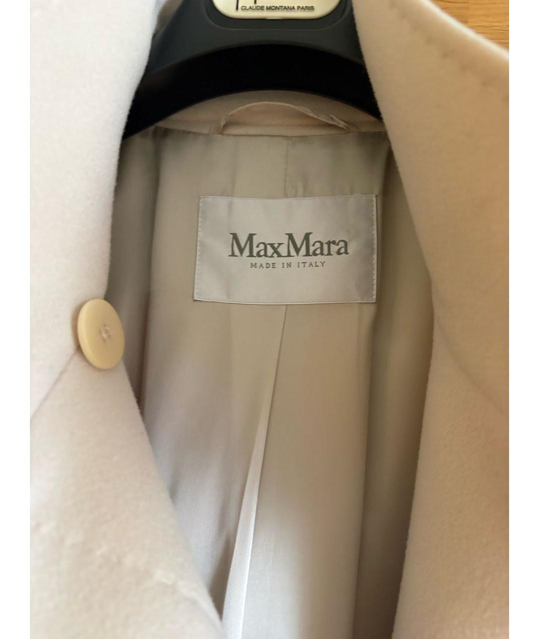 MAX MARA Бежевое шерстяное пальто, фото 3