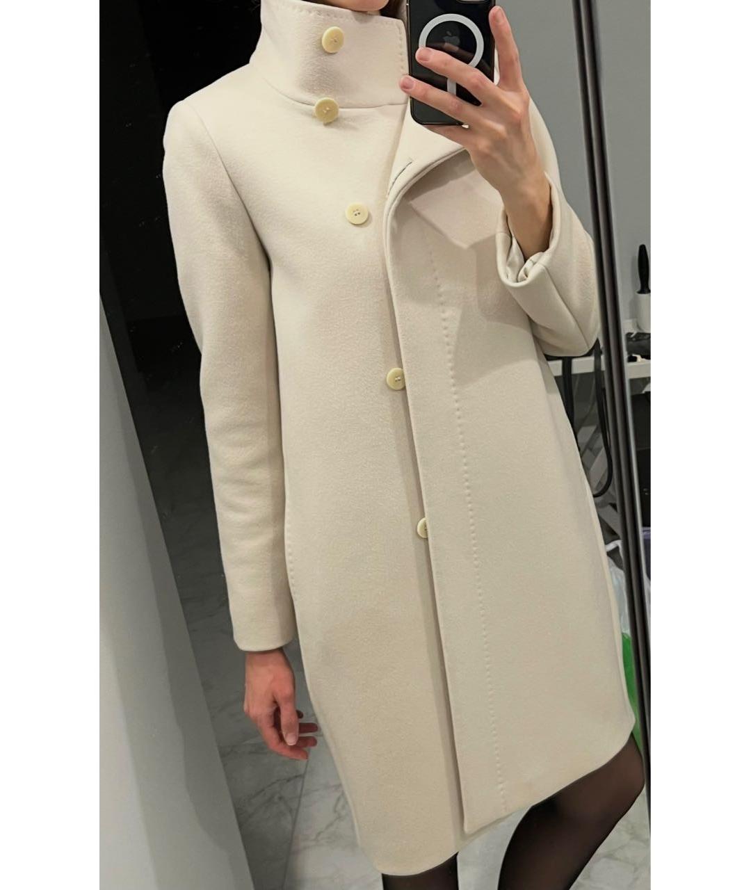 MAX MARA Бежевое шерстяное пальто, фото 5