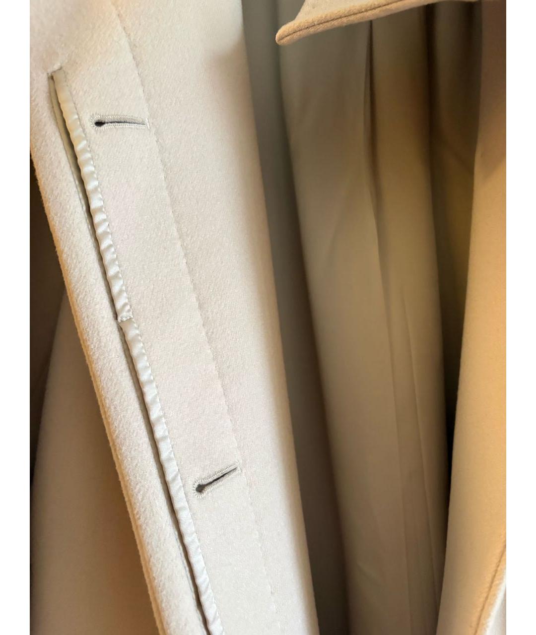 MAX MARA Бежевое шерстяное пальто, фото 4