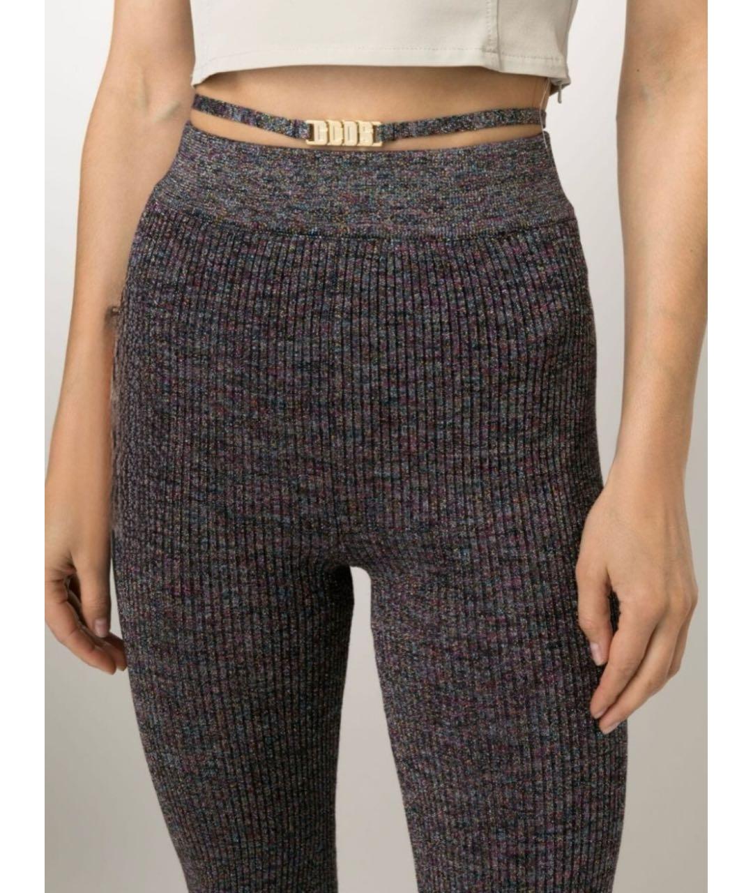 GCDS Мульти вискозные брюки узкие, фото 3