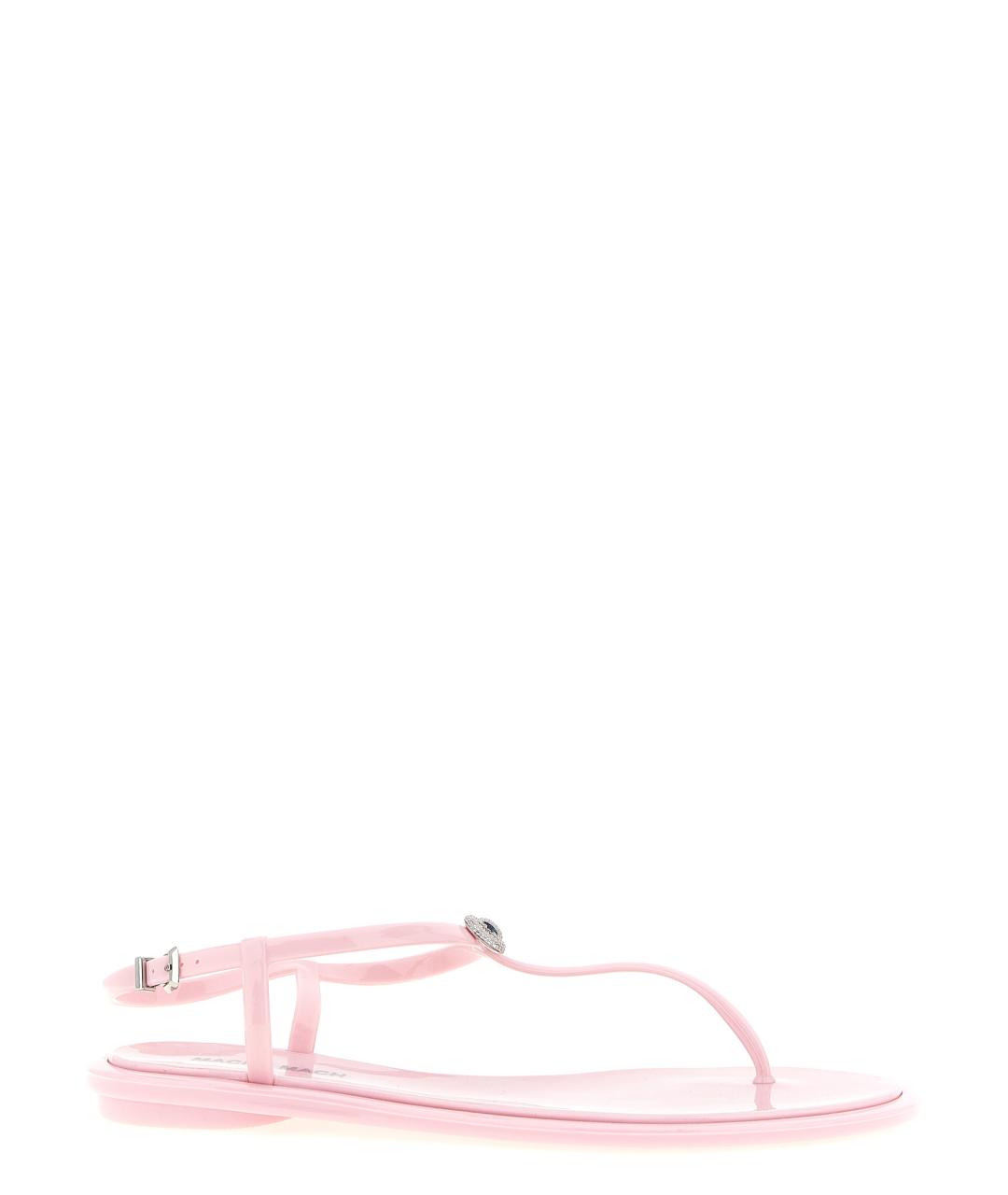 MACH&MACH Розовые резиновые сандалии, фото 1