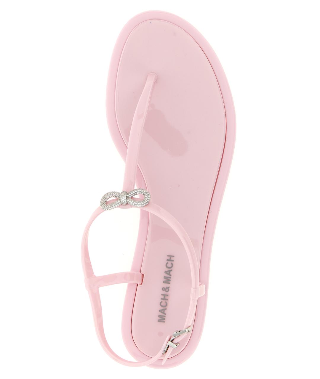 MACH&MACH Розовые резиновые сандалии, фото 3