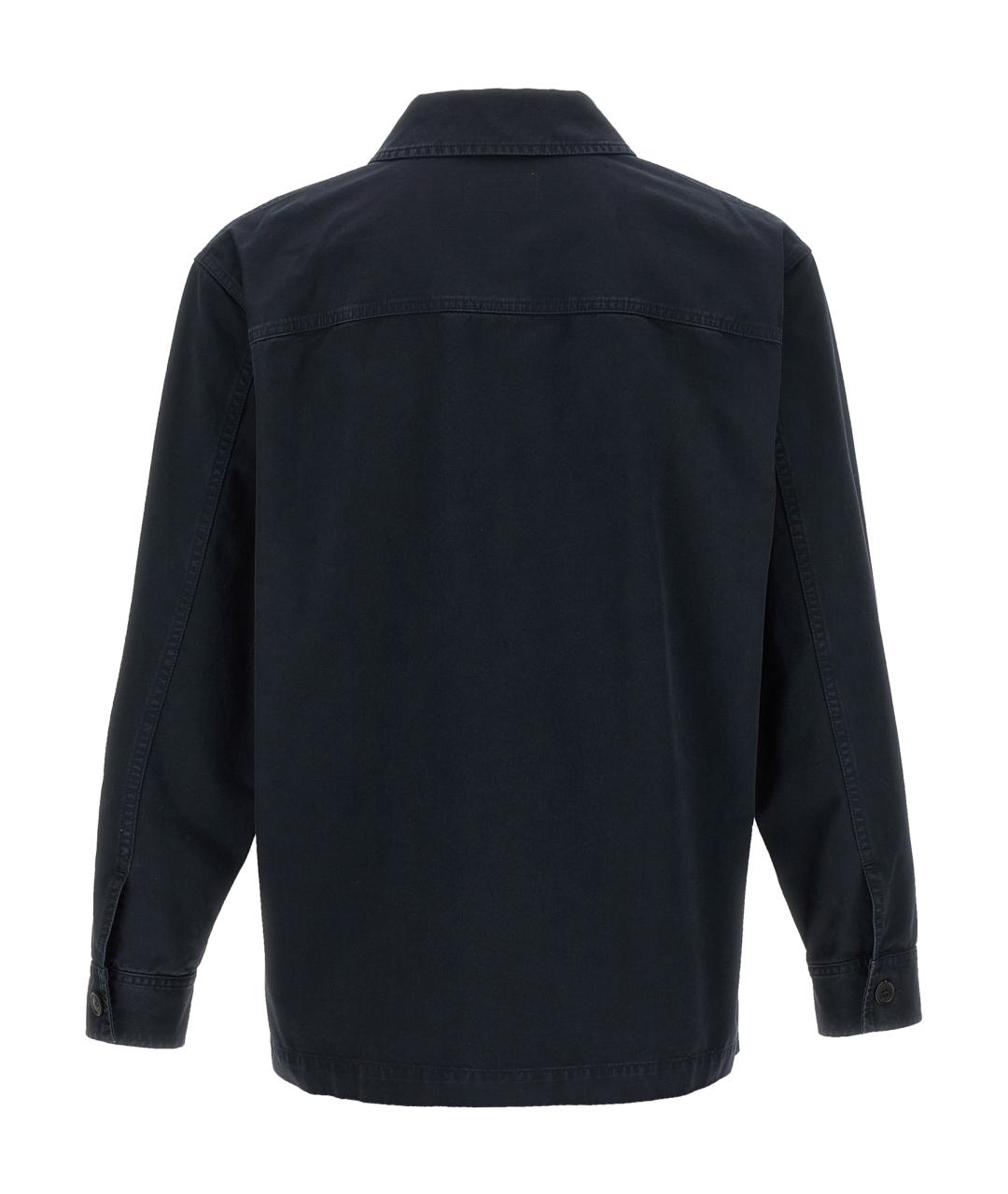 SAINT LAURENT Синяя хлопковая кэжуал рубашка, фото 2