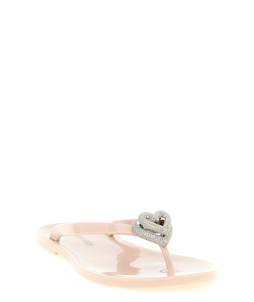 MACH&MACH Розовые резиновые шлепанцы, фото 2