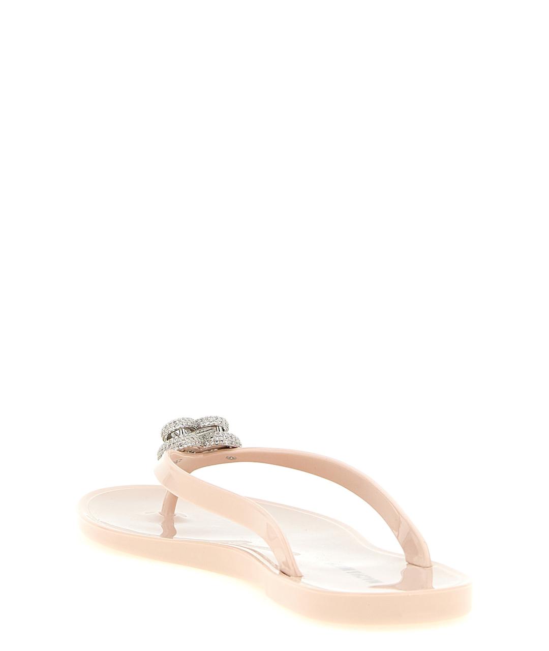 MACH&MACH Розовые резиновые шлепанцы, фото 3