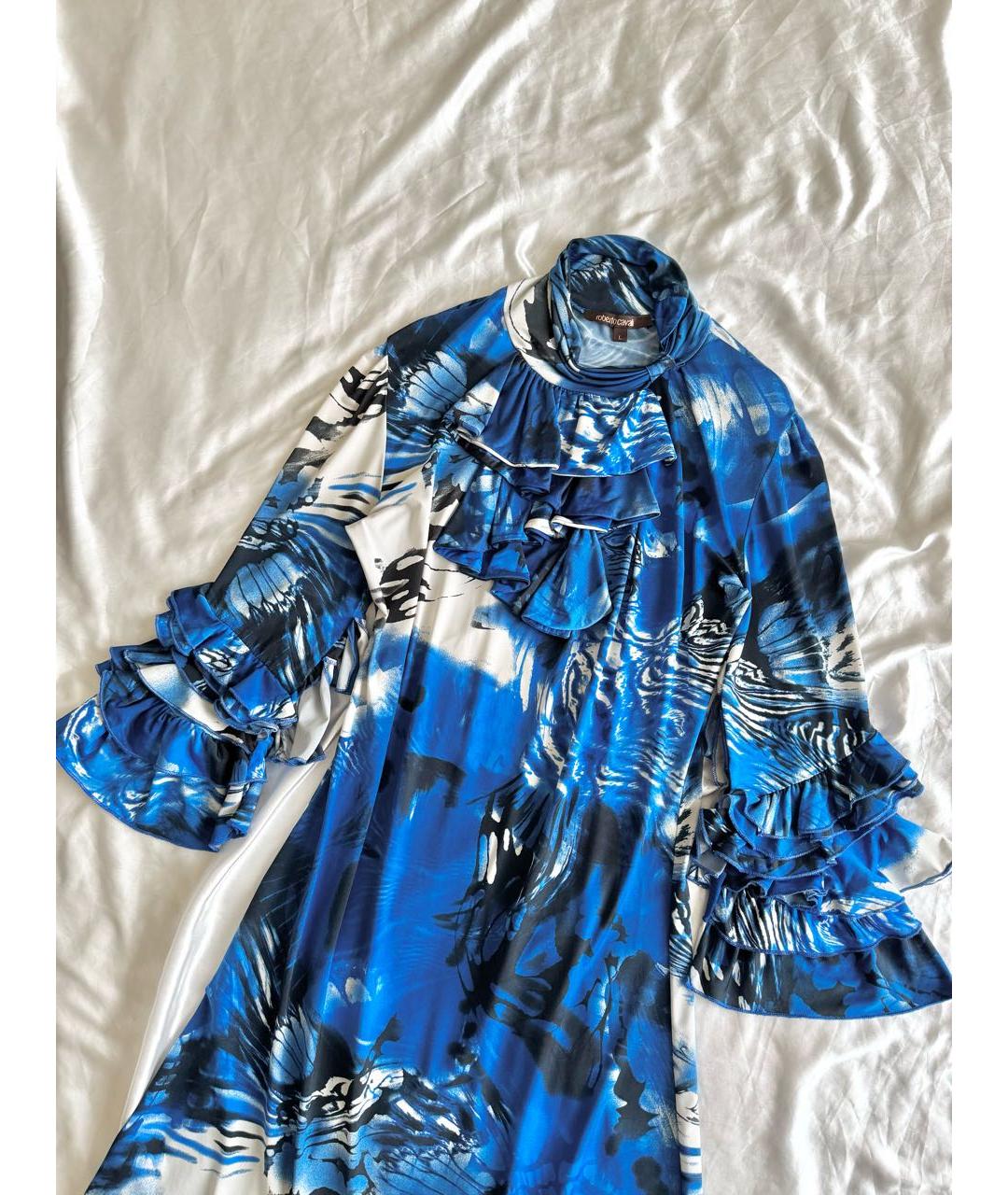 ROBERTO CAVALLI Мульти вискозное повседневное платье, фото 2