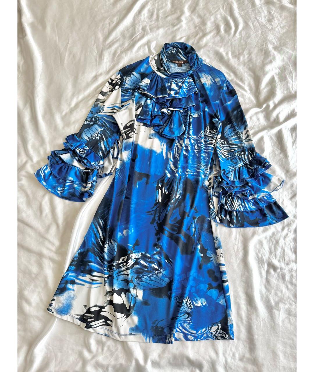 ROBERTO CAVALLI Мульти вискозное повседневное платье, фото 9