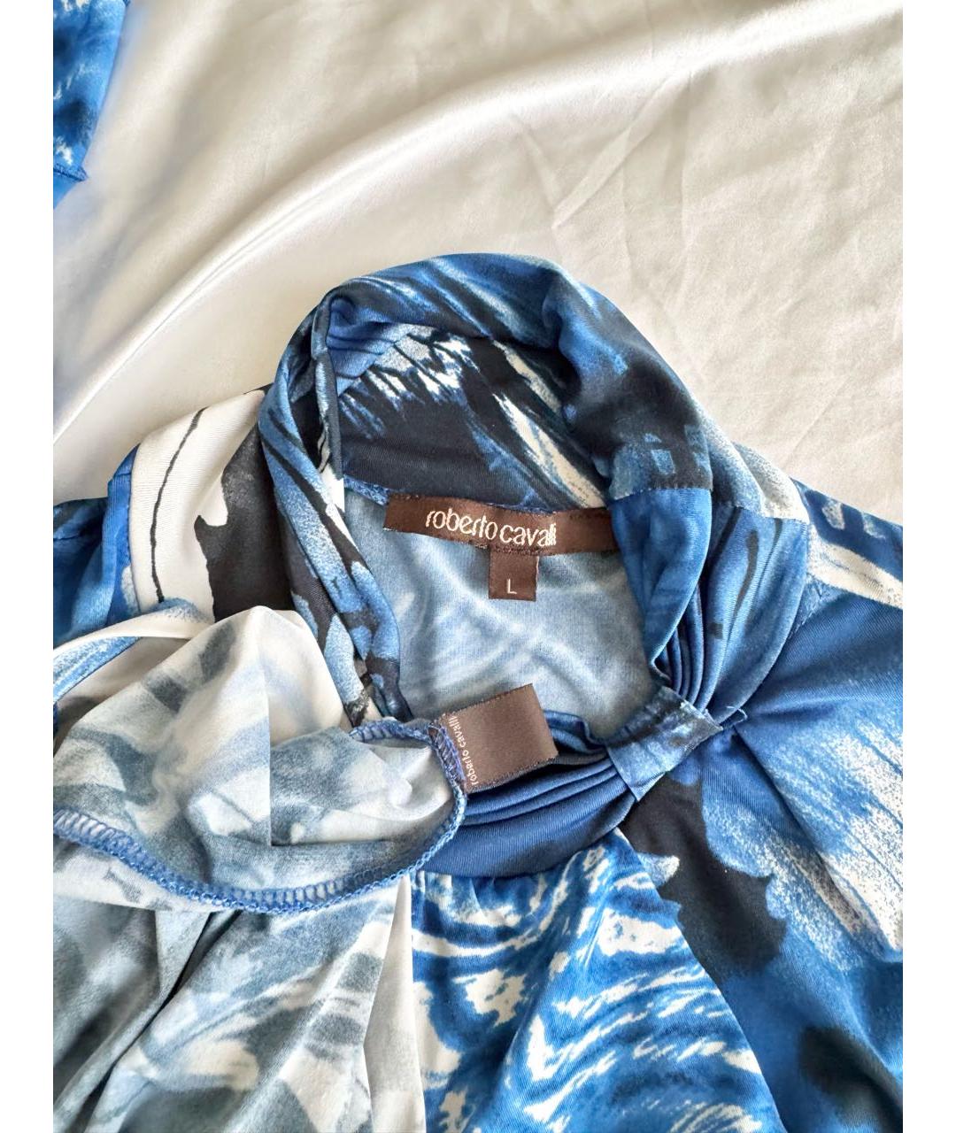 ROBERTO CAVALLI Мульти вискозное повседневное платье, фото 4