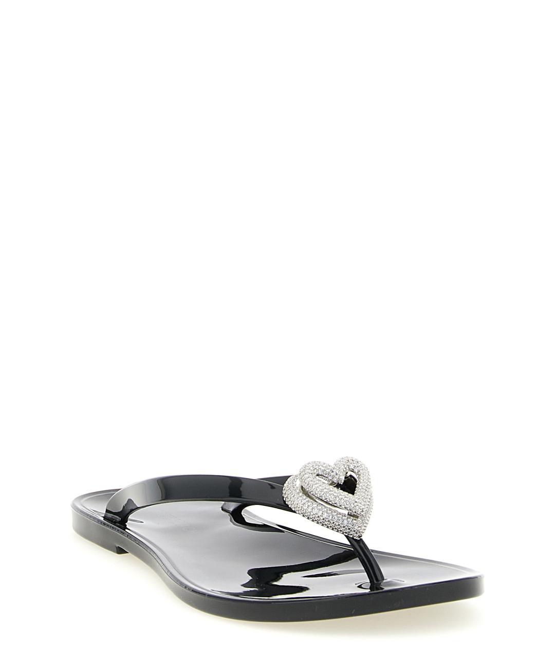 MACH&MACH Черные резиновые шлепанцы, фото 2