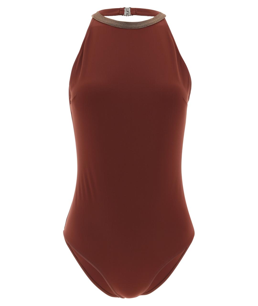 BRUNELLO CUCINELLI Бордовый полиамидовый купальник, фото 1
