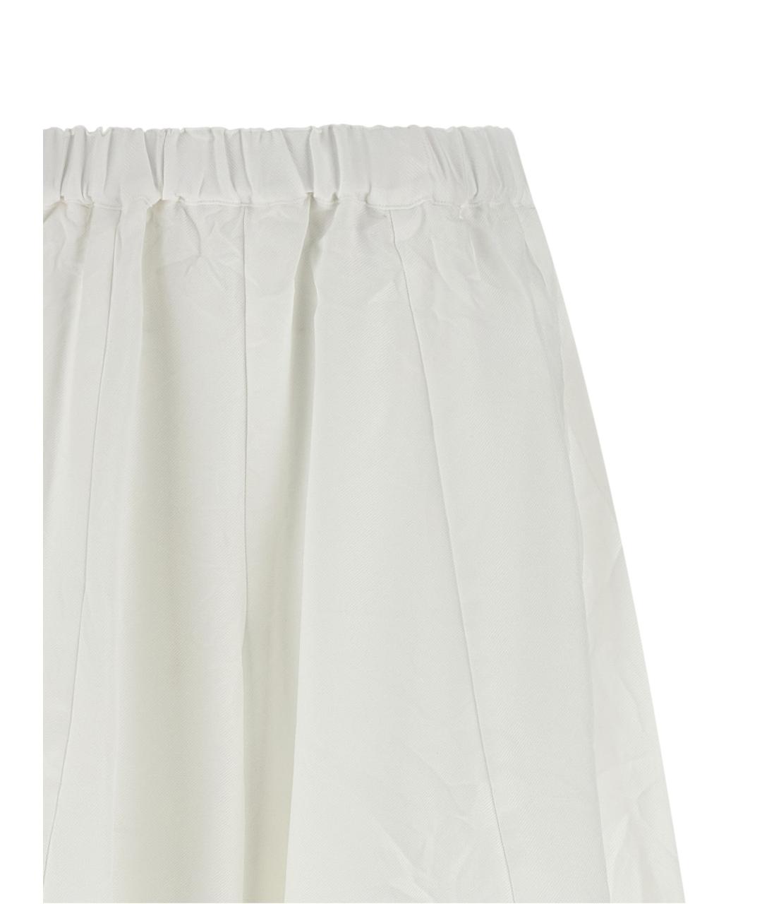 COMME DES GARÇONS Белые полиэстеровые брюки широкие, фото 3
