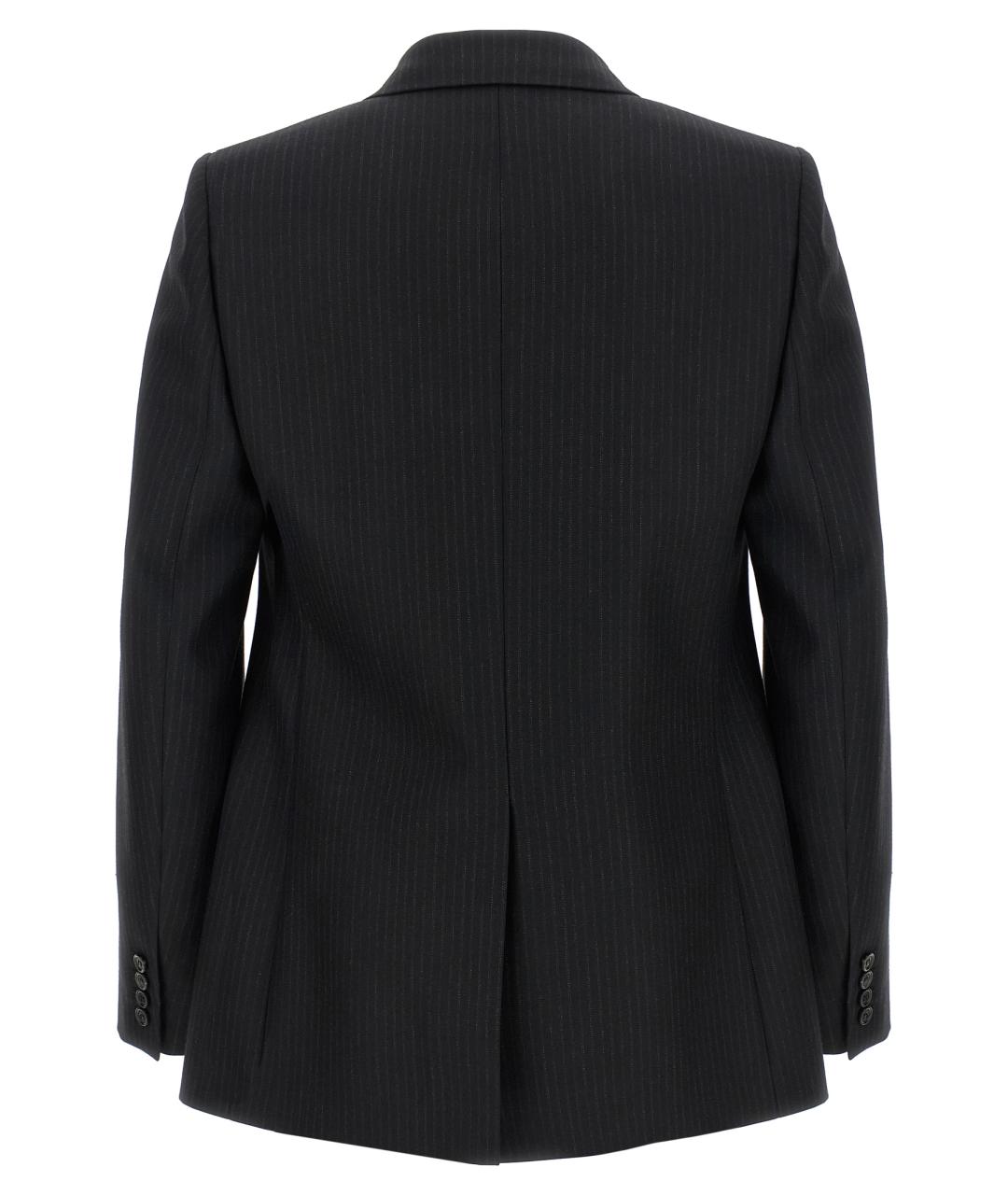 SAINT LAURENT Черный шерстяной пиджак, фото 2