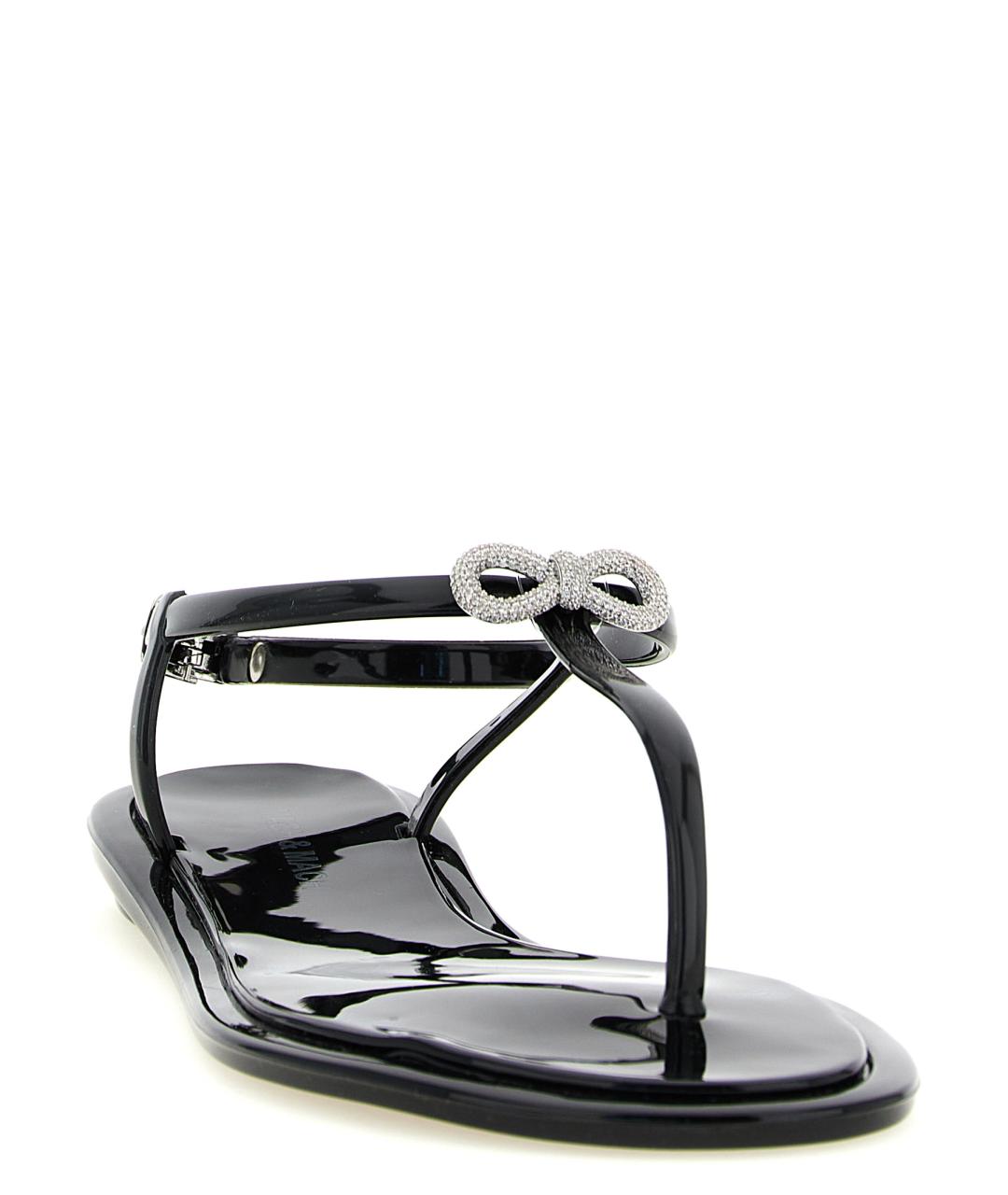 MACH&MACH Черные резиновые сандалии, фото 2