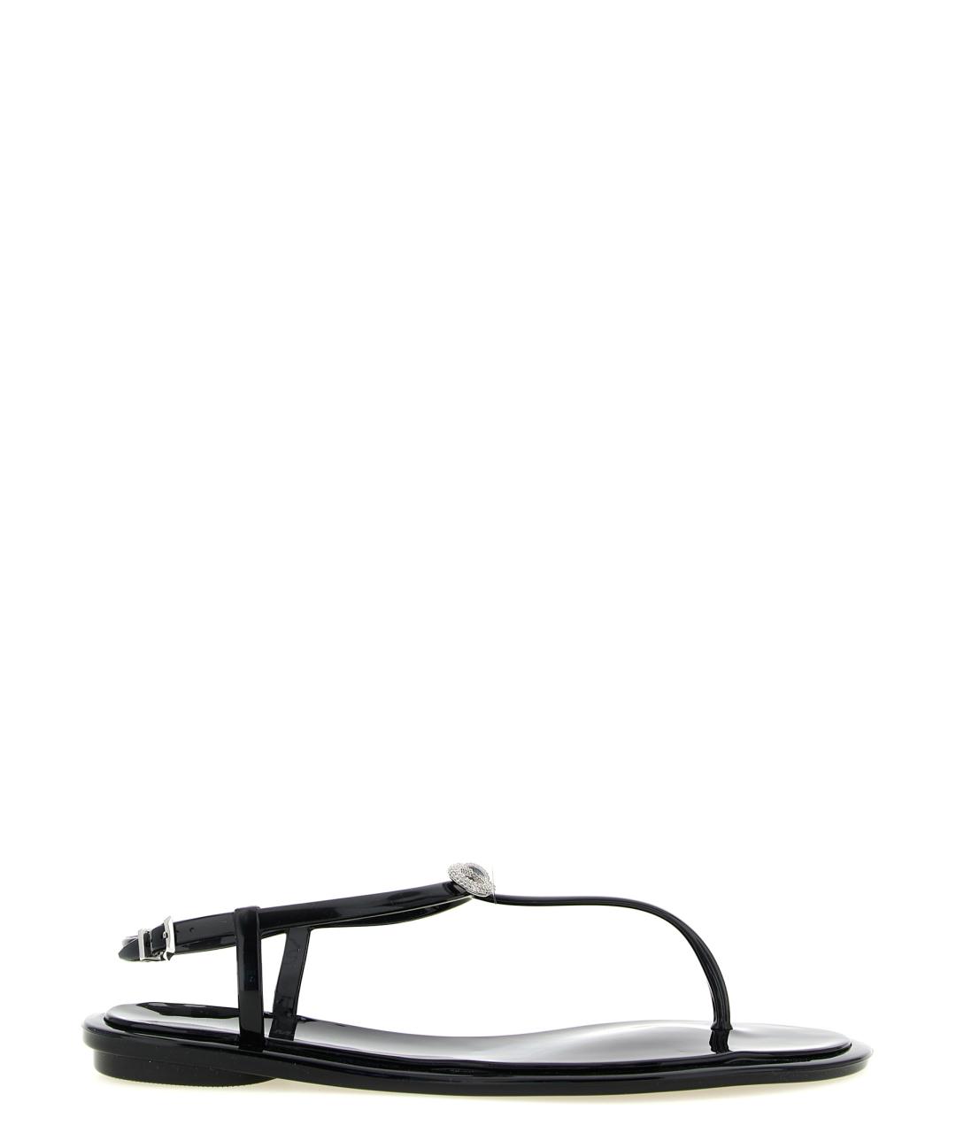 MACH&MACH Черные резиновые сандалии, фото 1