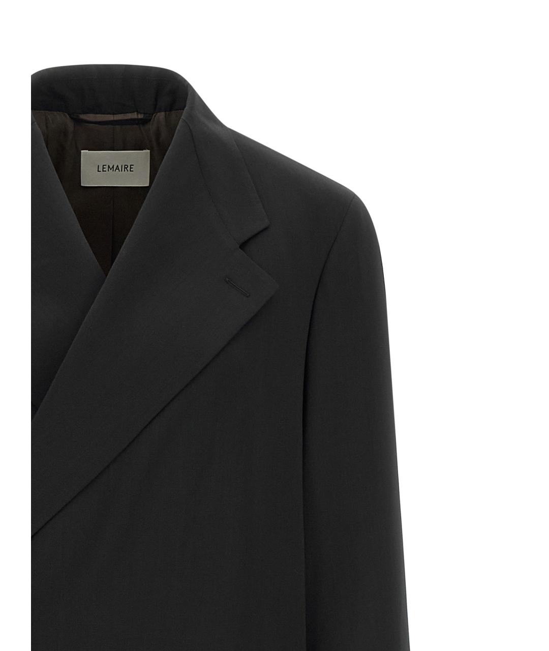 LEMAIRE Темно-синее шерстяное пальто, фото 4