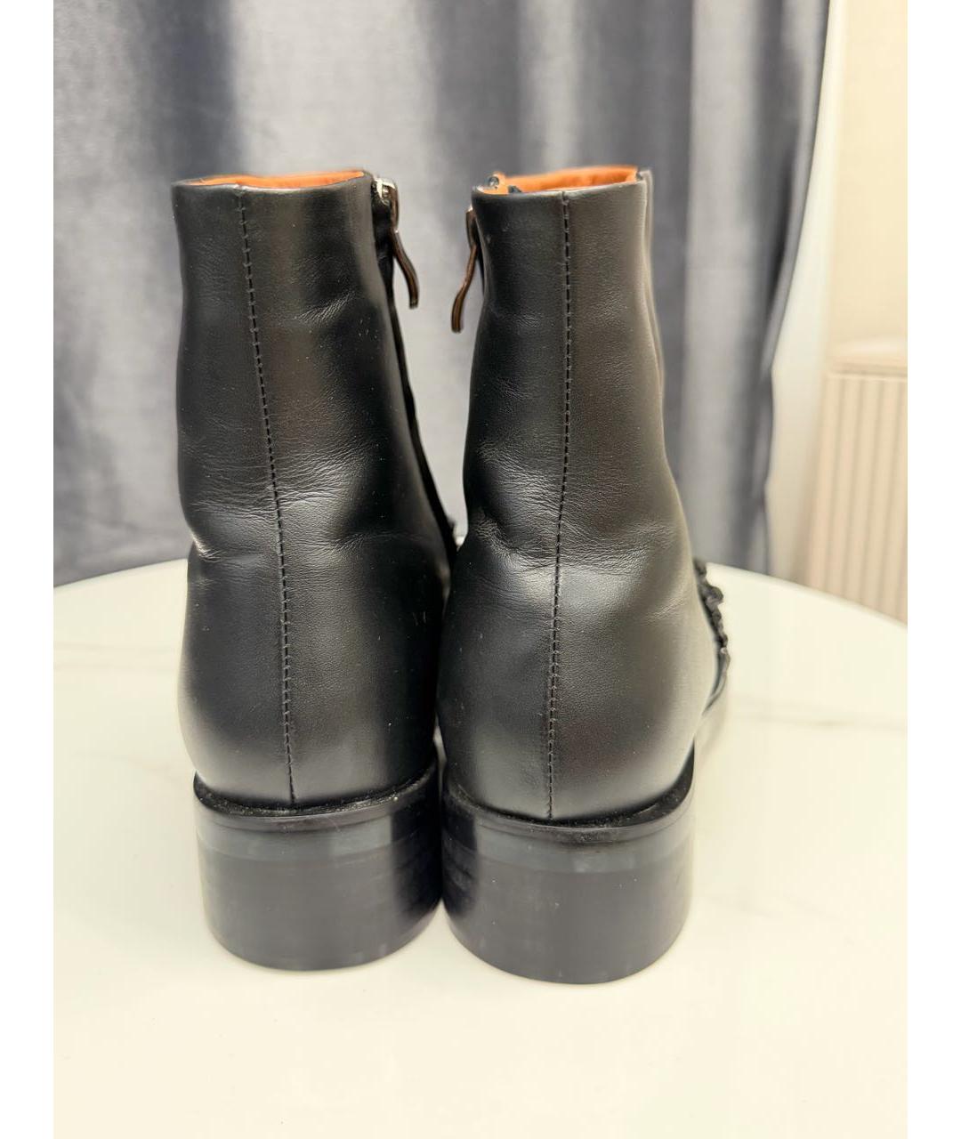 GIVENCHY Черные кожаные ботинки, фото 4
