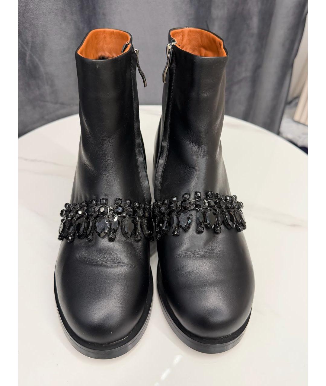 GIVENCHY Черные кожаные ботинки, фото 2