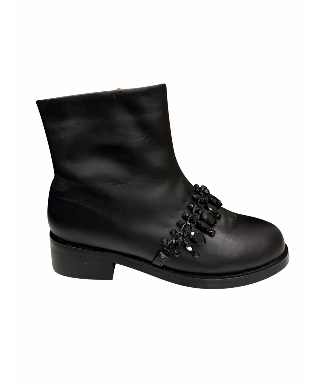 GIVENCHY Черные кожаные ботинки, фото 1