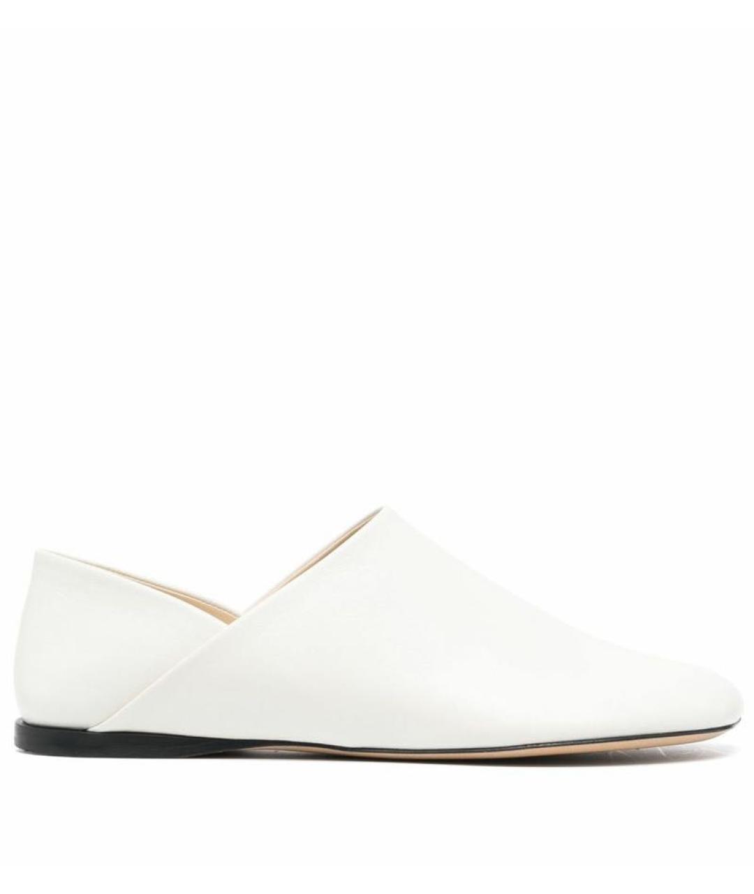 LOEWE Белые кожаные мюли, фото 6