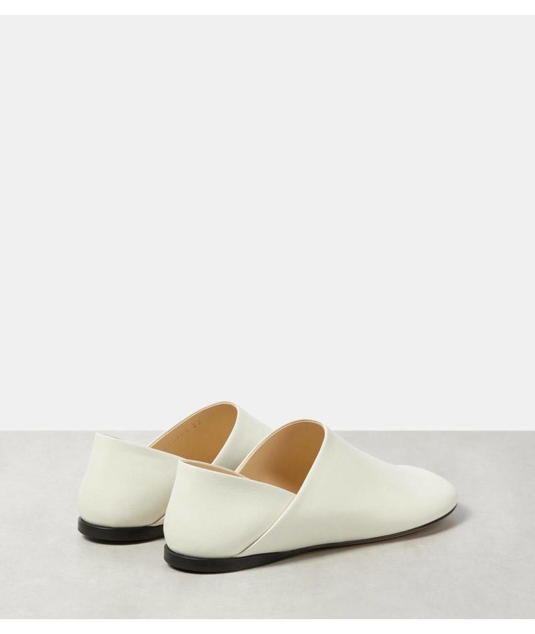LOEWE Белые кожаные мюли, фото 5