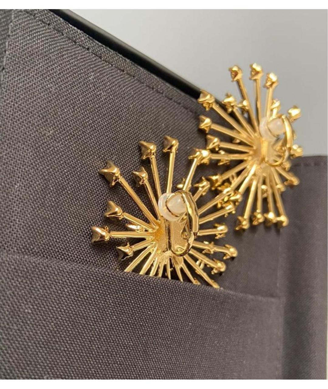 CHANEL Золотые клипсы, фото 3