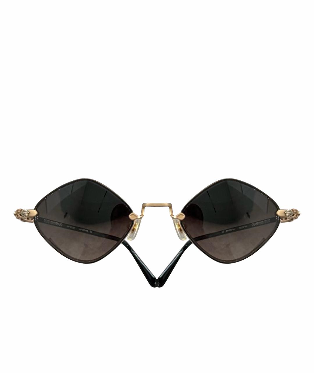 CHROME HEARTS Черные металлические солнцезащитные очки, фото 1