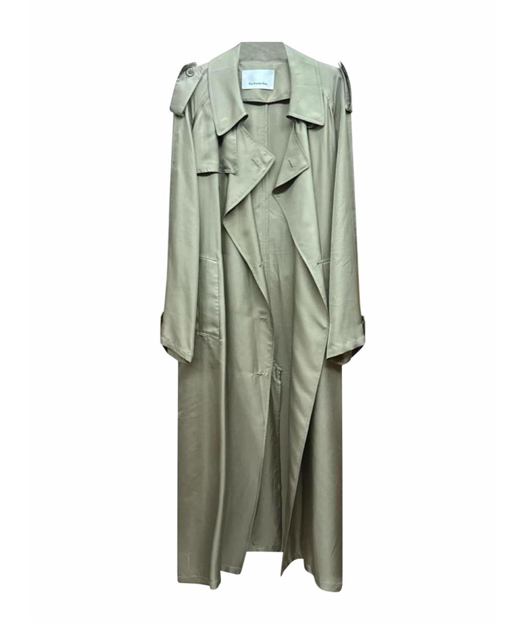 THE FRANKIE SHOP Бежевый шелковый тренч/плащ, фото 1