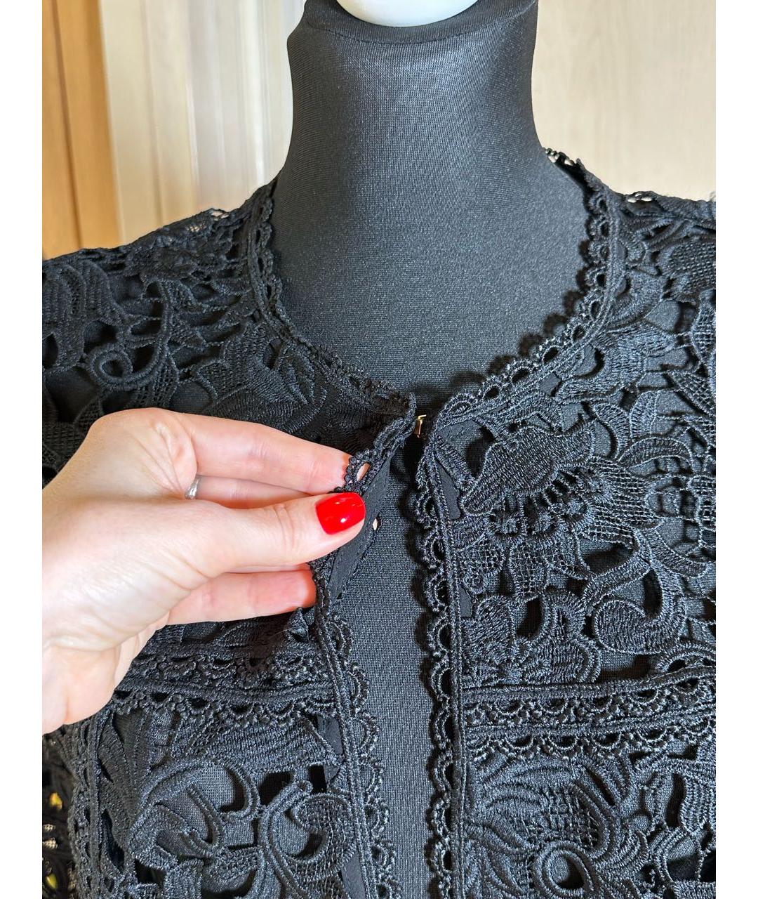 EDWARD ACHOUR Черный полиэстеровый жакет/пиджак, фото 3