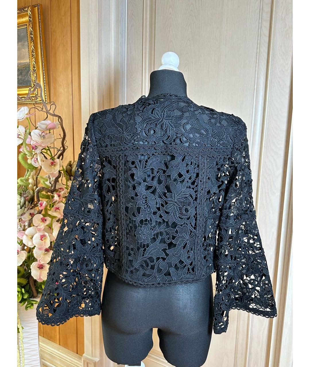 EDWARD ACHOUR Черный полиэстеровый жакет/пиджак, фото 2